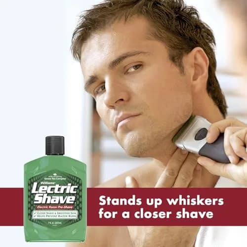 Williams Lectric Shave Pre-Shave with Green Tea Complex 207ml (7 Fl Oz) | Closer Shave, Smoother Skin thumbnail 4