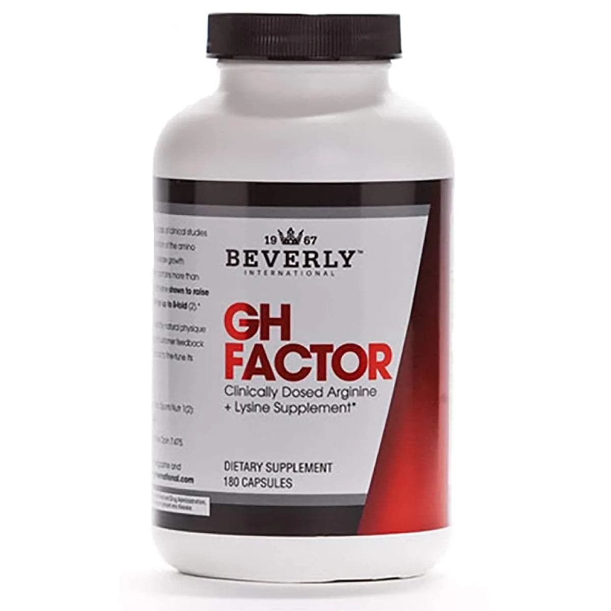 Beverly International GH Factor, Arginine & Lysine, 180 Capsules | Supports GH Production & Muscle Recovery - main product image