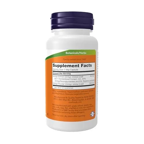 NOW Ginkgo Biloba 60 mg | Supports Brain Health & Free Radical Scavenging thumbnail 2