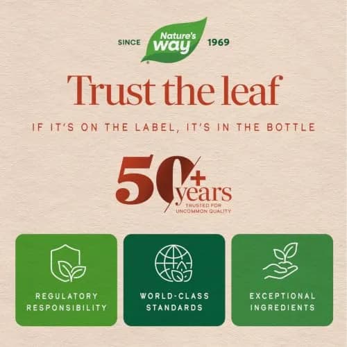 Nature's Way L-Theanine Stress Relief 60 ct | Fast-Acting Relaxation Support thumbnail 7