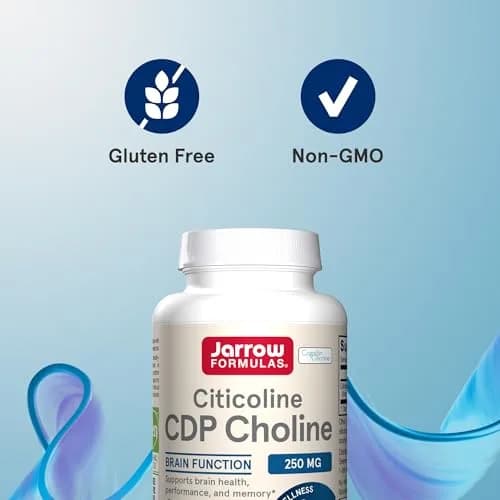 Jarrow Formulas Citicoline CDP 250 mg Capsules | Brain Health Support, Memory Support, Cognitive Performance, 60 Count thumbnail 4