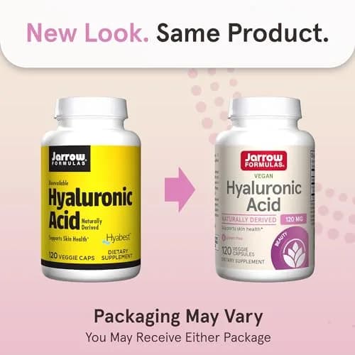 Jarrow Formulas Hyaluronic Acid 120 mg, 120 Veggie Capsules | Skin Hydration Support thumbnail 2