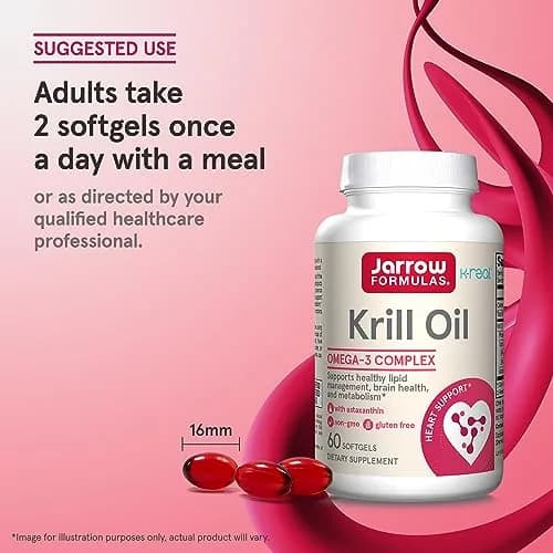Jarrow Formulas Krill Oil 1200mg Softgels (60 Count) thumbnail 7