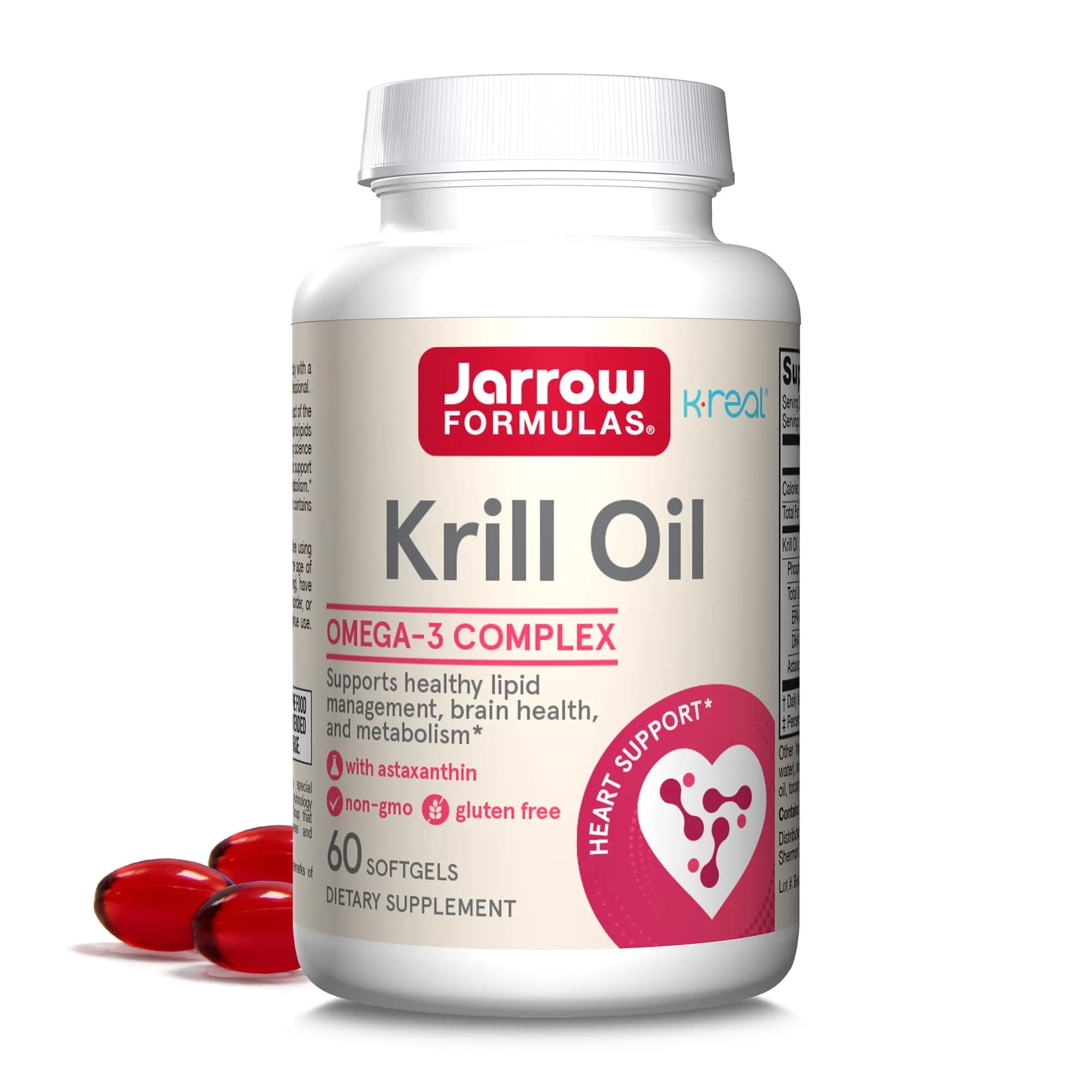 Jarrow Formulas Krill Oil 1200mg Softgels (60 Count) - main product image