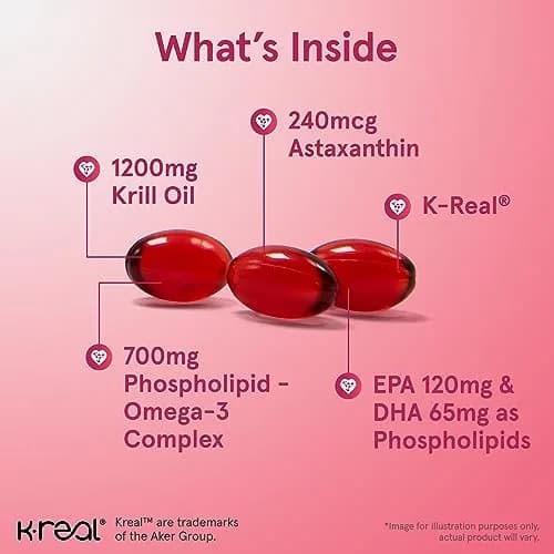 Jarrow Formulas Krill Oil 1200mg Softgels (60 Count) thumbnail 3