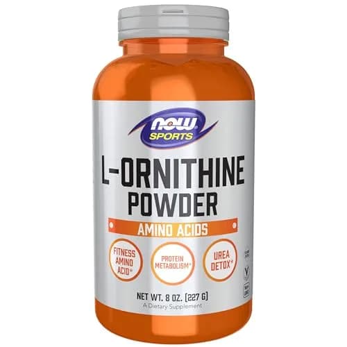 NOW L-Ornithine Powder 227g (8 oz) | Supports Protein Metabolism & Urea Detox thumbnail 1