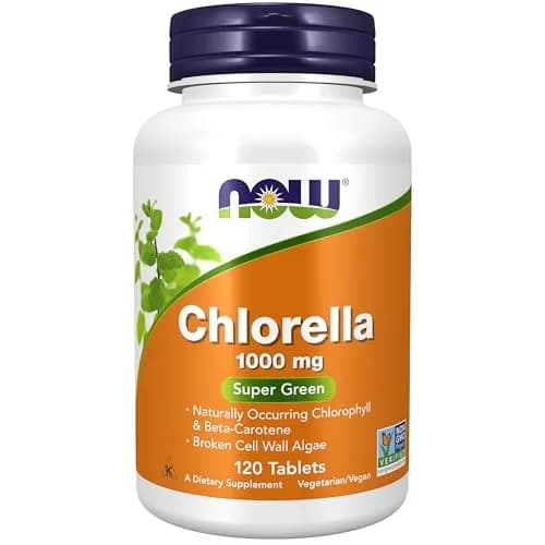 NOW Supplements Chlorella 1,000 mg | Super Green Microalgae Tablets for Detox & Energy thumbnail 1