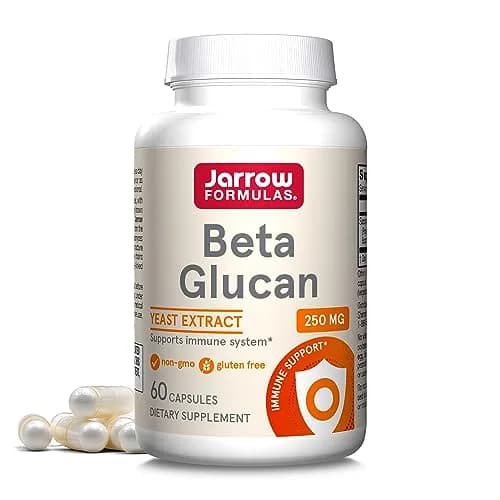 Jarrow Beta Glucan Dietary Supplement 60 Capsules | Supports Immune Health, Non-GMO & Gluten-Free thumbnail 1