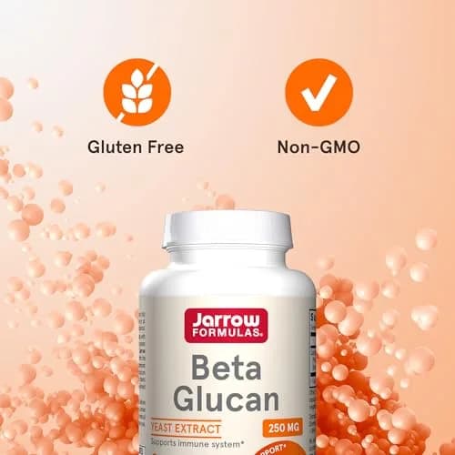 Jarrow Beta Glucan Dietary Supplement 60 Capsules | Supports Immune Health, Non-GMO & Gluten-Free thumbnail 5