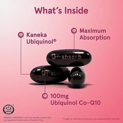 Jarrow Formulas QH-Absorb Ubiquinol 100mg Softgels 60 Count (100 mg) thumbnail 2