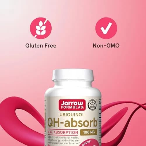 Jarrow Formulas QH-Absorb Ubiquinol 100mg Softgels 60 Count (100 mg) thumbnail 3