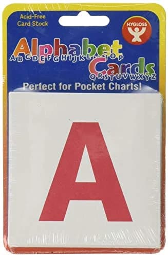 Hygloss Alphabet Flashcards 3" x 3" (7.6cm x 7.6cm) — Uppercase Letters, 30-Pack | Literacy Learning Card Kit thumbnail 1