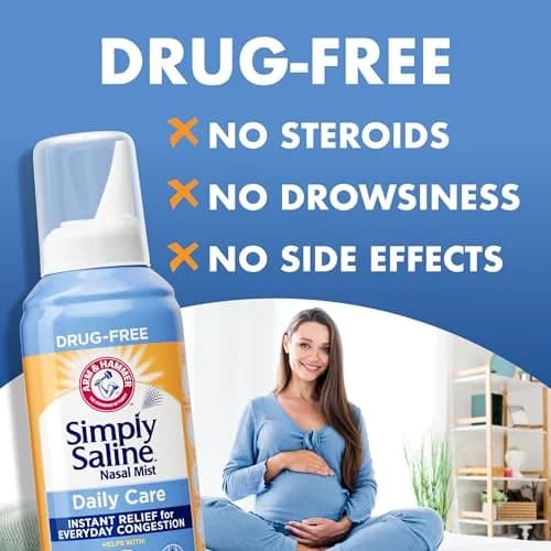 Arm & Hammer Simply Saline Nasal Spray 4.5 oz | Drug-Free Congestion Relief, Moisturizes & Clears Nasal Passages thumbnail 5