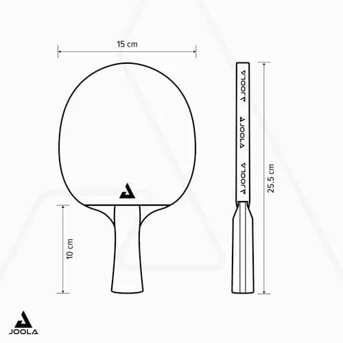 JOOLA Rossi Classic Ping Pong Paddle with Speed Drive & Centro Balance Technology | ITTF Approved Professional Table Tennis Racket for Advanced Control & Speed (Red, 17cm x 25cm) thumbnail 4