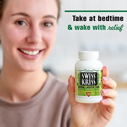 Swiss Kriss Herbal Laxative Tablets, Gentle & Natural Relief for Adults & Children Over 6, 250 Tablets thumbnail 5