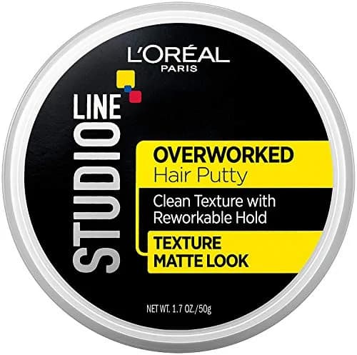 L'Oreal Paris Studio Line Overworked Hair Putty 50ml (1.7 oz) | Natural Texture & Reworkable Hold thumbnail 1