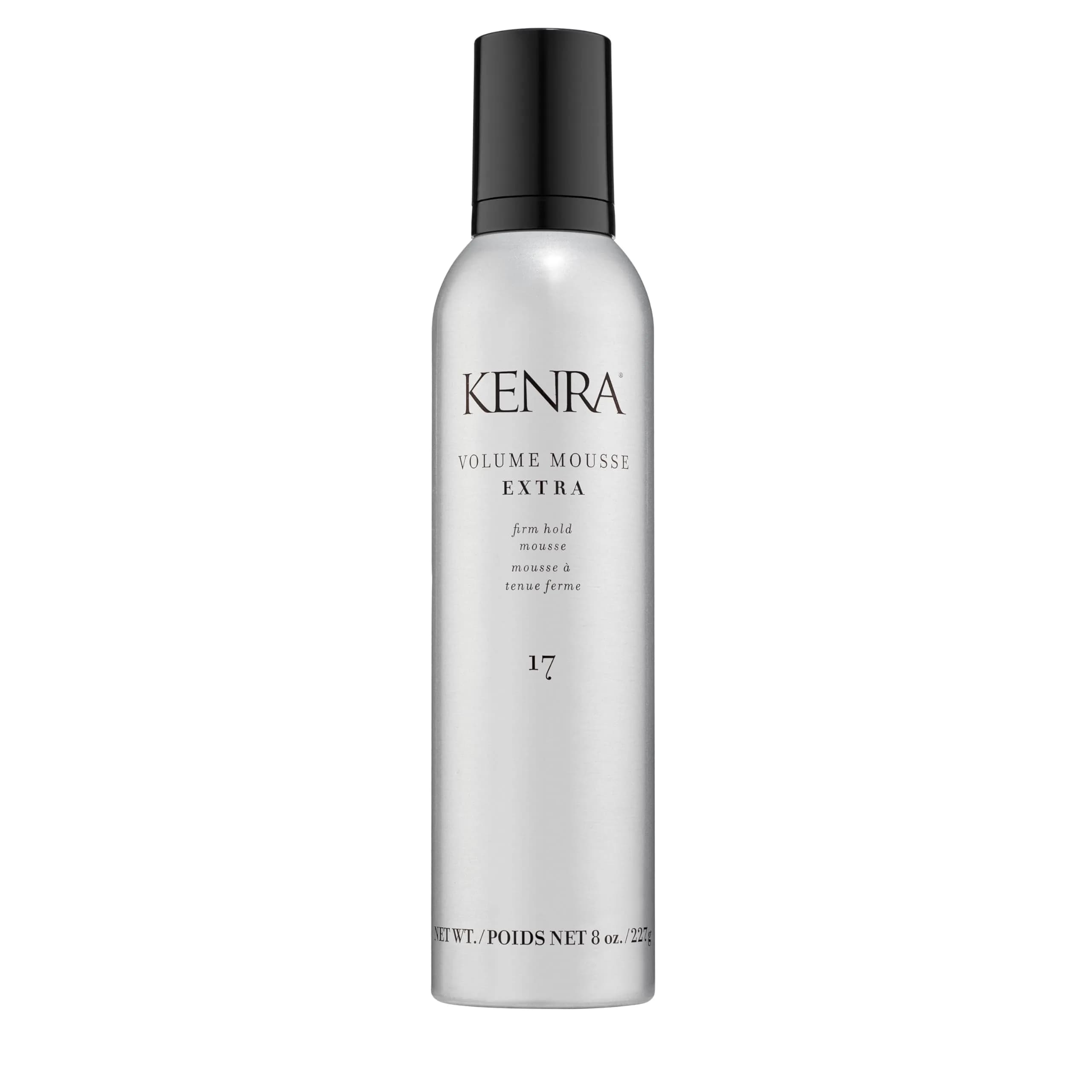 Kenra Volume Mousse Extra 17 Firm Hold Mousse 237ml (8 fl oz) | Thermal Protection up to 450F — White