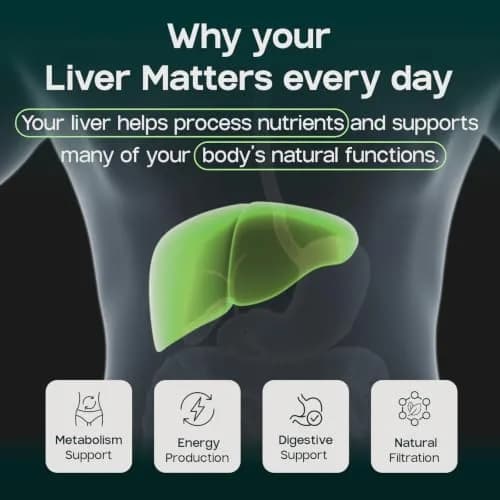 LIVERITE Liver Aid with Milk Thistle 60 Capsules | Supports Healthy Liver Function, Energy & Metabolism thumbnail 6