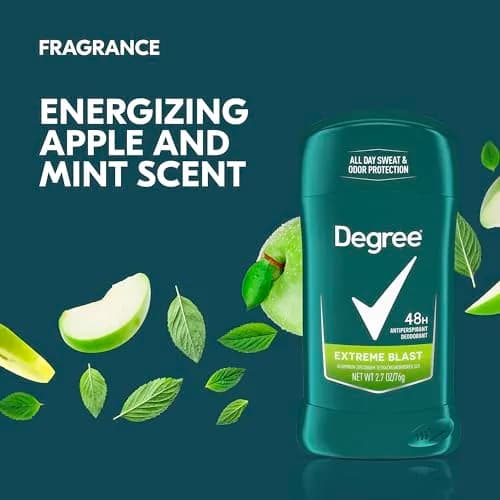 Degree Men Original Protection Antiperspirant Deodorant Extreme Blast 2.7 oz (76.5 g) | 48-Hour Sweat & Odor Protection thumbnail 5