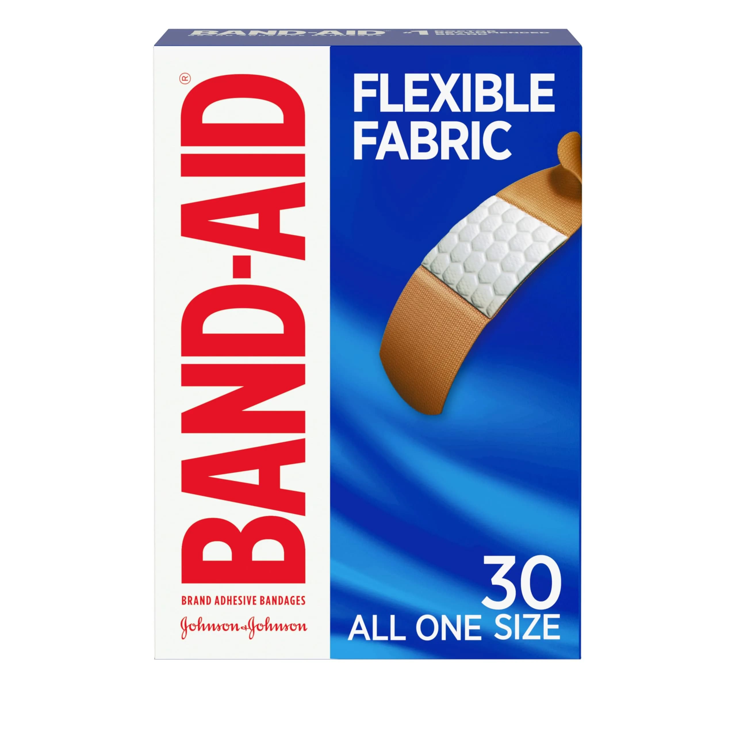 Band-Aid Brand Flexible Fabric Adhesive Bandages Extra Large 10 Count | Comfortable Wound Care for Large Minor Wounds — All One Size