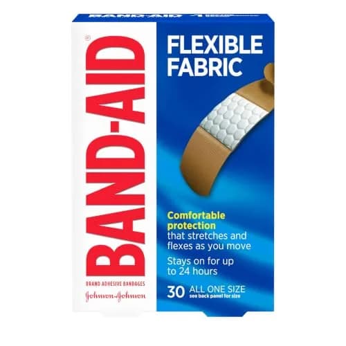 Band-Aid Flexible Fabric Adhesive Bandages All One Size | Comfortable, Non-Stick Wound Care (30 Count) thumbnail 8