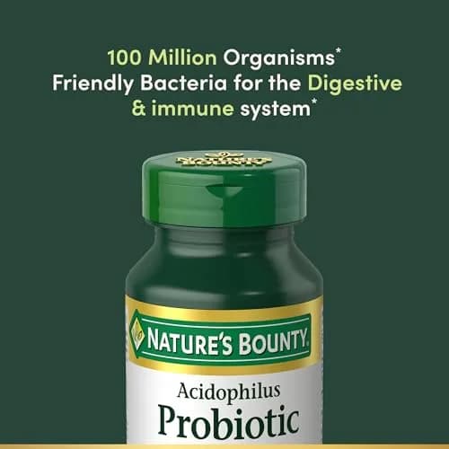 Nature's Bounty Probiotic Acidophilus Tablets 120 Count | Supports Digestive Health thumbnail 5