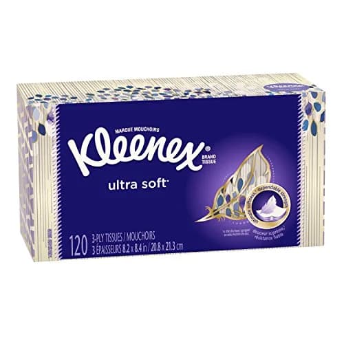 Kleenex Ultra Soft Facial Tissues 120 Count (3-Ply) | America's Softest Tissue thumbnail 1