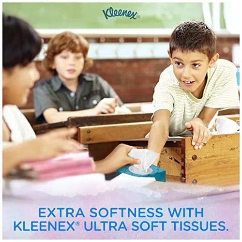 Kleenex Ultra Soft Facial Tissues 120 Count (3-Ply) | America's Softest Tissue thumbnail 2