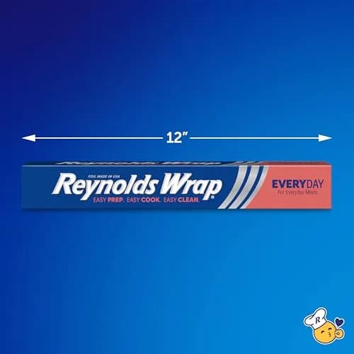 Reynolds Everyday Strength Aluminum Foil Roll, 12 Inch Wide, 200 sq ft | Trusted Quality for Indian Kitchens thumbnail 2