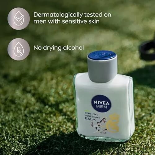 NIVEA MEN Sensitive Post Shave Balm 99ml (3.3 Fl Oz) | Soothes Irritation, Fights Dryness, Alcohol-Free thumbnail 7