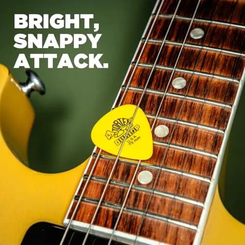 Jim Dunlop Tortex Standard Guitar Picks 0.50mm Red (36-Pack) | Bright Snappy Attack & Enhanced Grip thumbnail 3