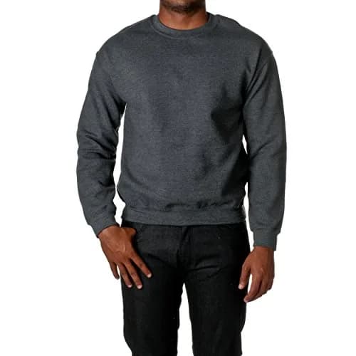 Gildan Heavy Blend Crewneck Sweatshirt 3X-Large Dark Heather | Durable, Preshrunk Cotton/Polyester thumbnail 1