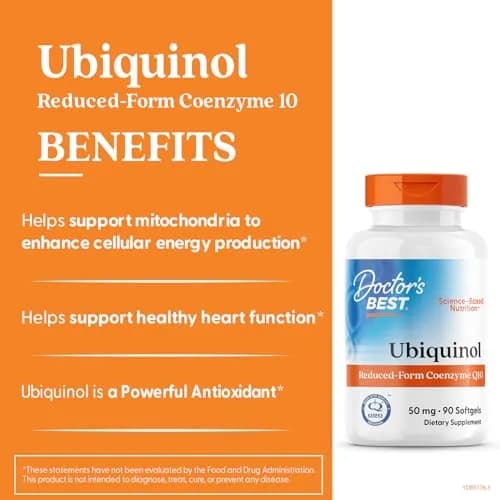 Doctor's Best Kaneka Ubiquinol 50 mg Supplement 90 Count thumbnail 2