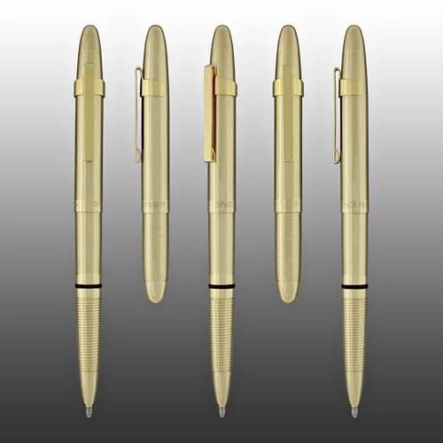 Fisher Bullet Pen - 400 Series - Lacquered Brass | Extreme Temperature & Zero Gravity Performance thumbnail 7