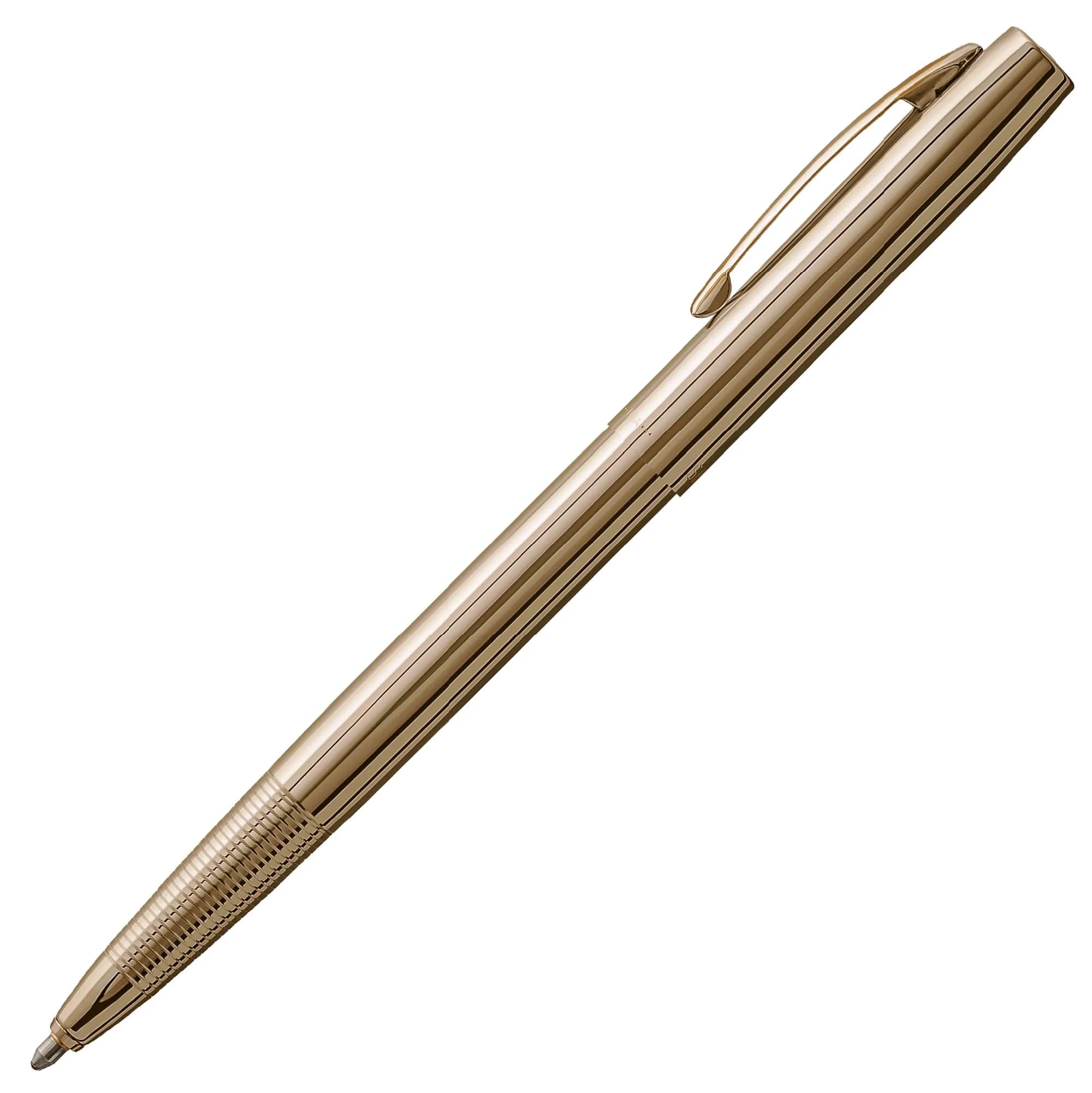 Fisher Space Pen Military Cap-O-Matic Pen, Black Ink, 1 Count (Pack of 1) | Writes Upside Down & in Extreme Temperatures — Lacquered Brass / Gift Box
