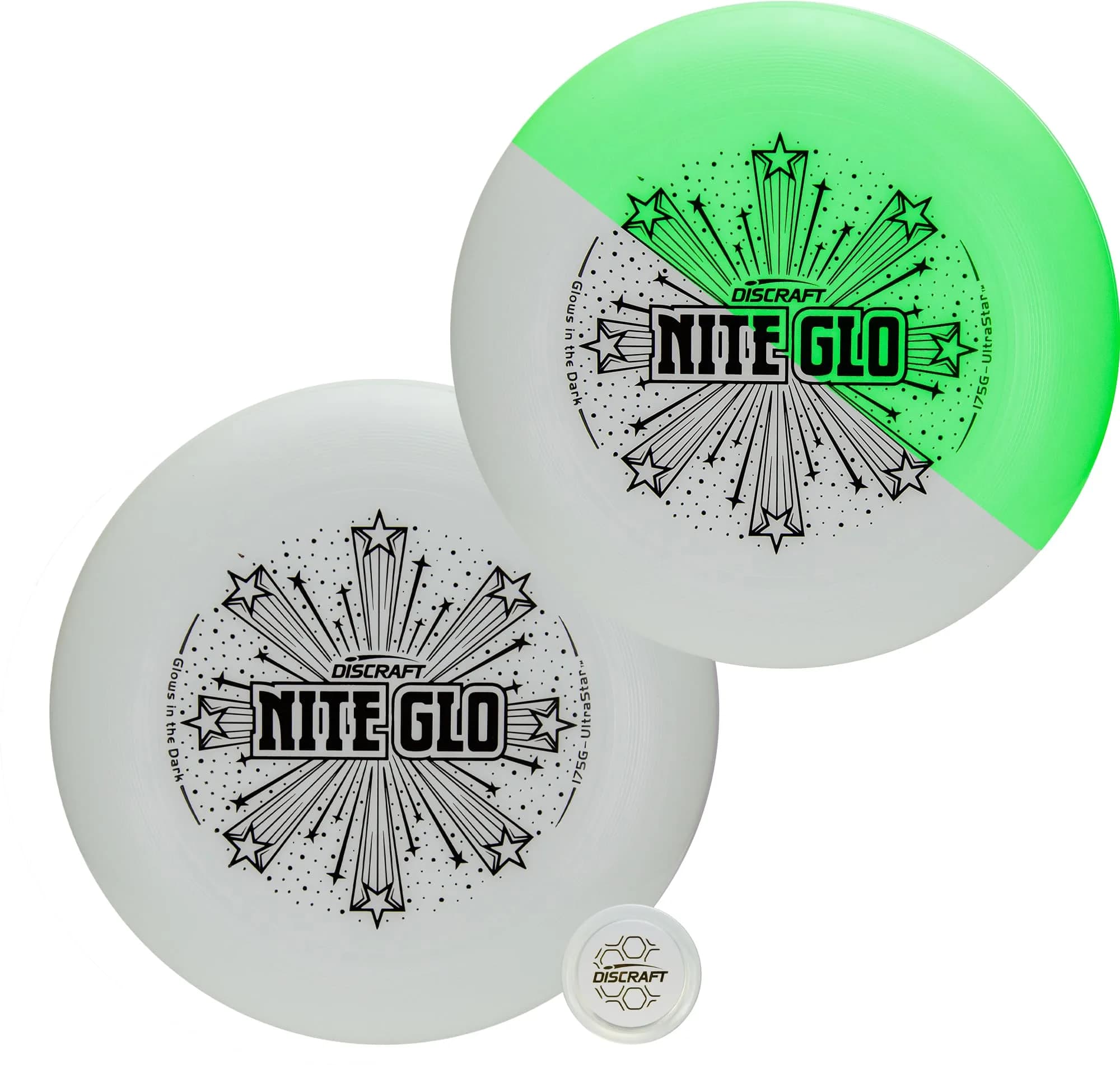 Discraft 175g Ultra Star Sport Disc, Nite Glo | Overstable for Experienced Players - main product image