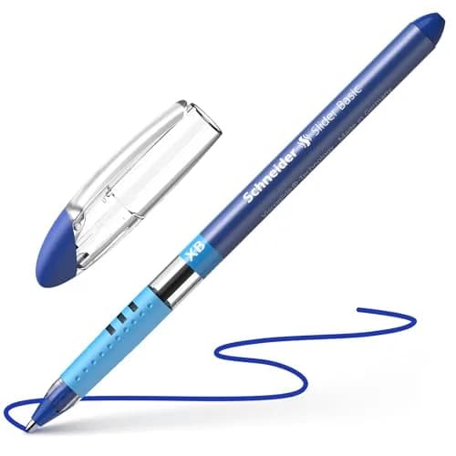Schneider Slider Basic XB Ballpoint Pen 1.4mm Assorted Colors (8-Pack) | Smooth Viscoglide Ink Flow thumbnail 4