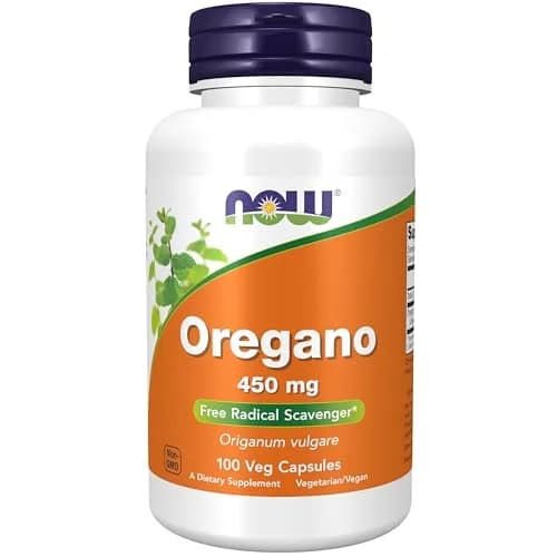 NOW Foods Oregano 450 mg Veggie Capsules | 100 Count, Free Radical Scavenger thumbnail 1