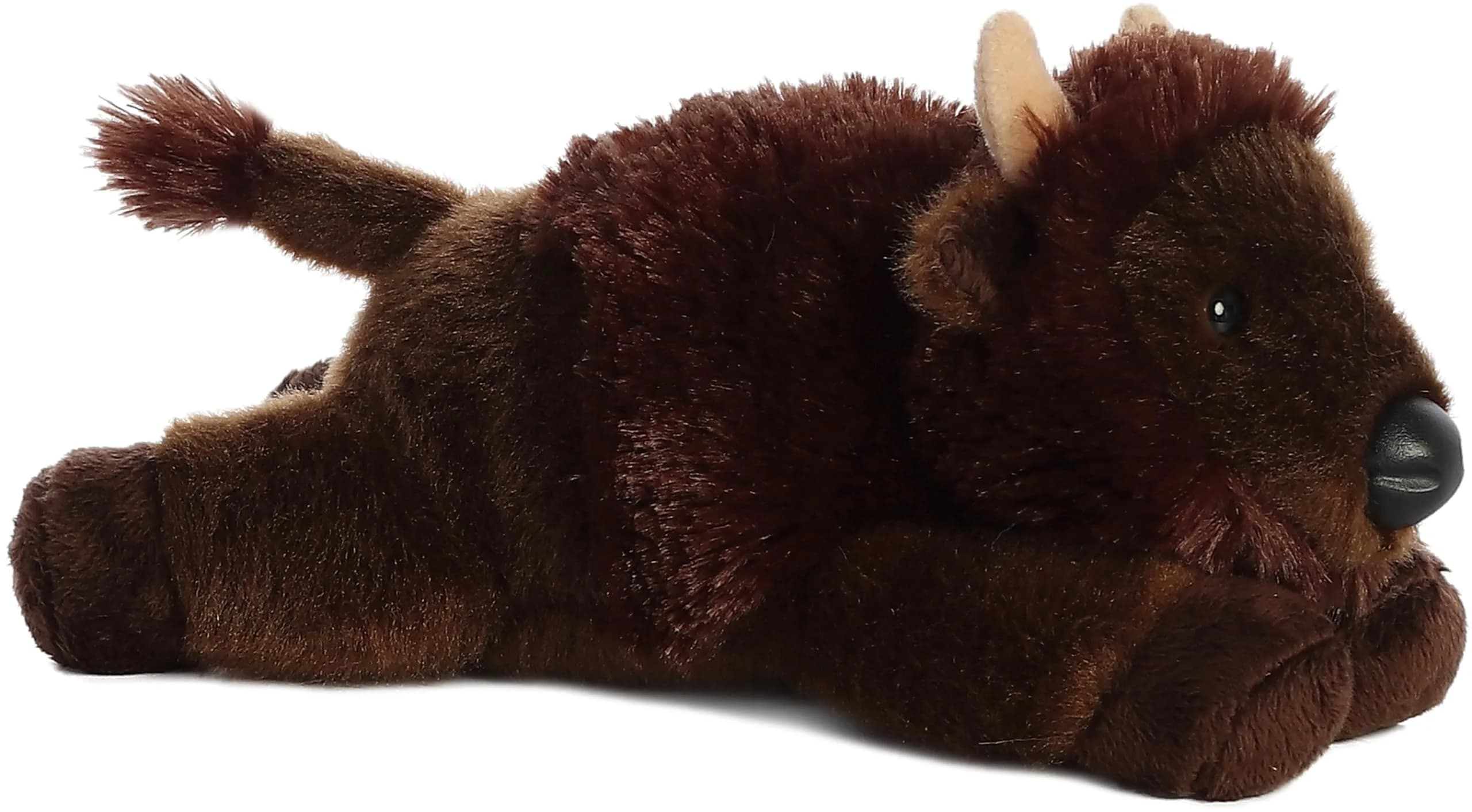 Aurora Adorable Mini Flopsie Plains Bison Stuffed Animal 20.3cm (8 Inches) | Soft & Cuddly Toy