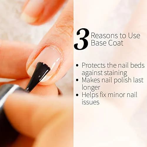 Seche Clear Base Coat 15ml (0.5 Fl Oz) | Professional Nail Prep for All Polish Types thumbnail 5