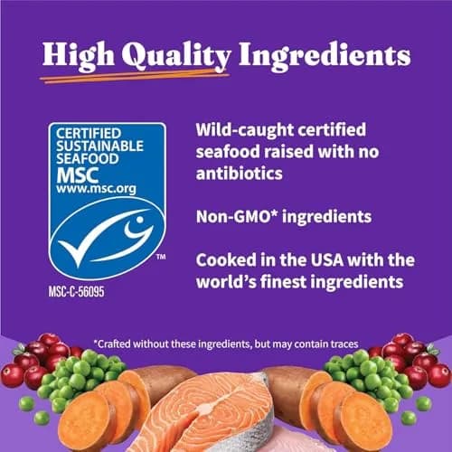Halo Holistic Dry Cat Food, Wild-Caught Salmon & Whitefish Recipe, 1 Count (Pack of 1) | Complete Adult Cat Nutrition thumbnail 7