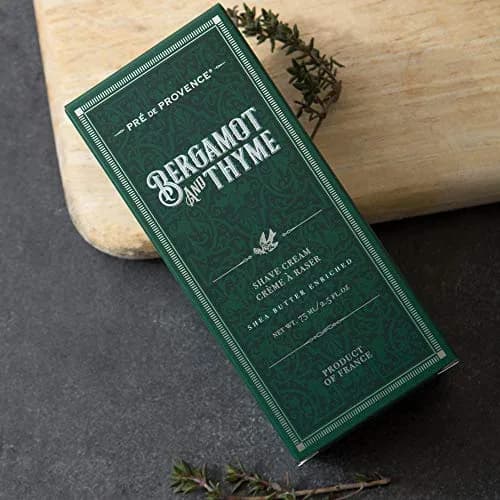 Pre de Provence Bergamot & Thyme Men's Shave Cream 75ml (2.5 Fl Oz) | Hydrating & Nourishing for Dry Skin thumbnail 3