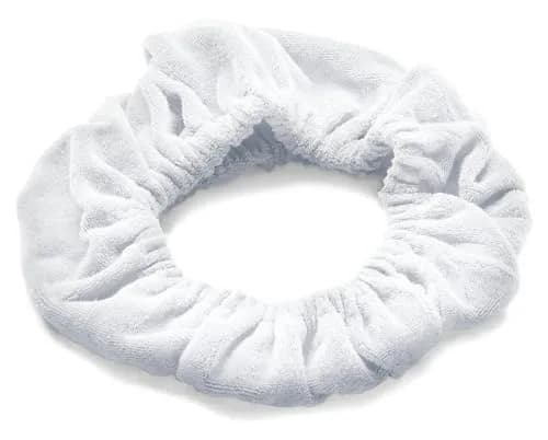 TASSI White Hair Holder Head Wrap Stretch Terry Cloth | Gentle, Easy & Comfortable for All Hair Types thumbnail 5