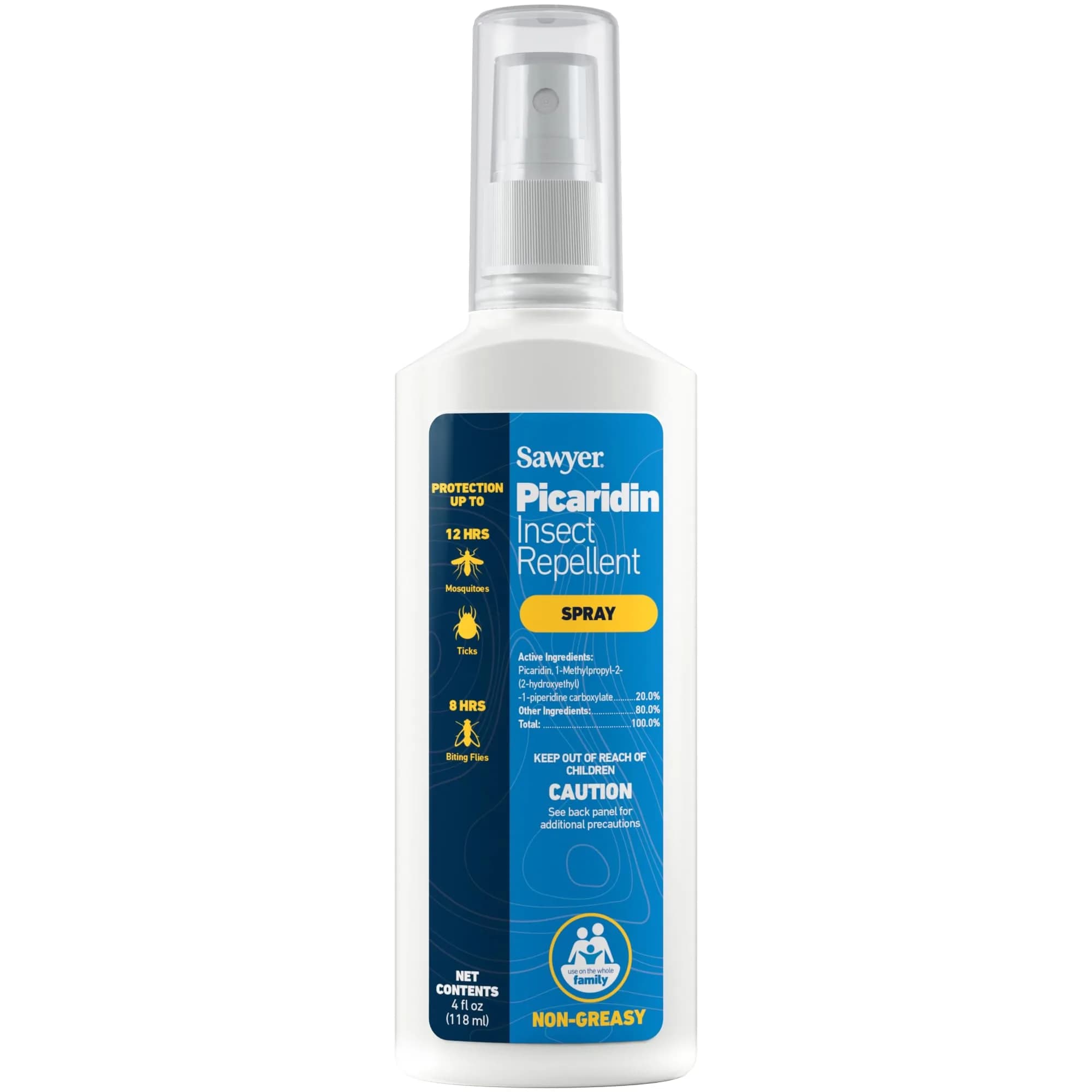 Sawyer Products SP567 Premium Insect Repellent Lotion with 20% Picaridin, 4 Fl Oz Pump Spray | Safe for Family, Long-Lasting Protection