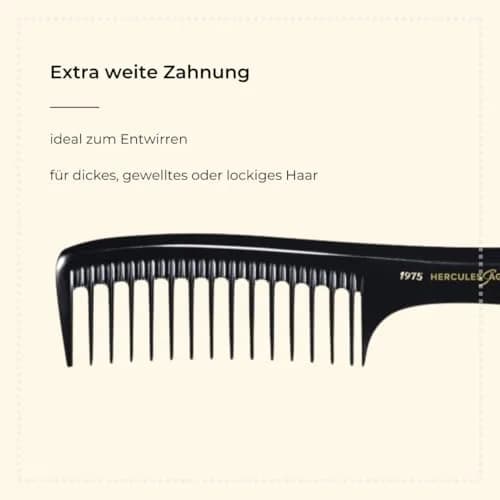 Hercules Sägemann Detangling Comb 23 cm (9.06 in) | Seamless Glide for All Hair Types thumbnail 3