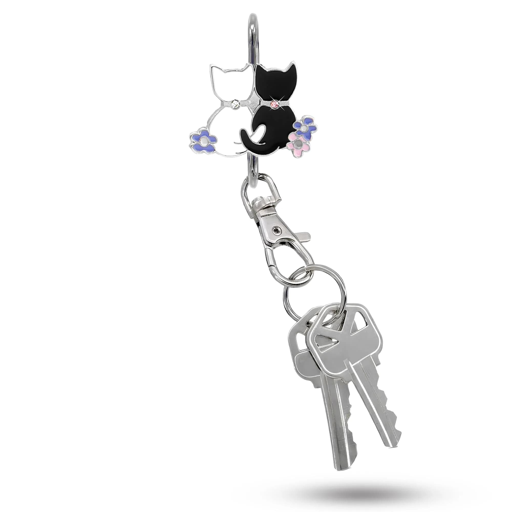 Finders Key Purse Two Kitties Key Finder | Stylish & Multifunctional (One Size)