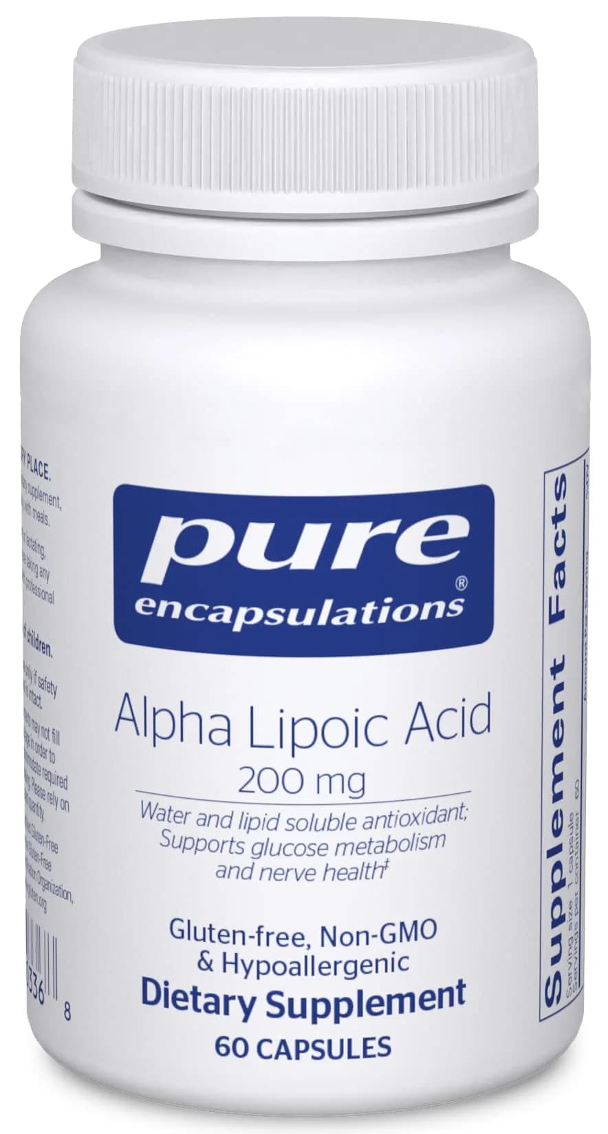 Pure Encapsulations Alpha Lipoic Acid 200 mg | Supports Carbohydrate Metabolism & Nerve Health - main product image