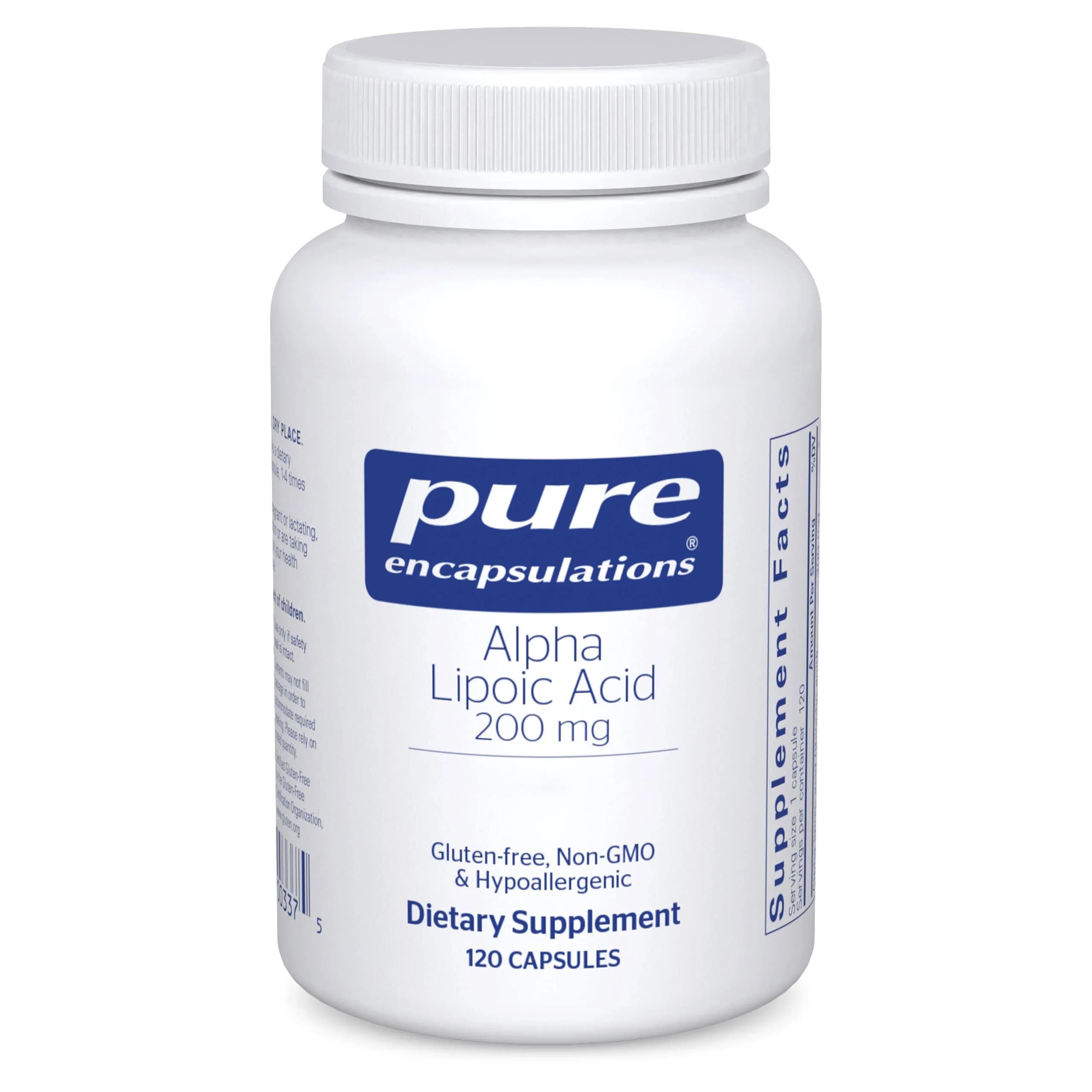 Pure Encapsulations Alpha Lipoic Acid 200 mg | Supports Energy & Nerve Health - main product image