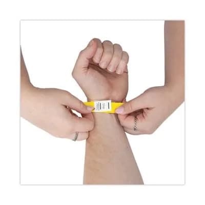 Advantus Tyvek Numbered Wristbands Yellow 100-Pack | Crowd Management Solution thumbnail 10