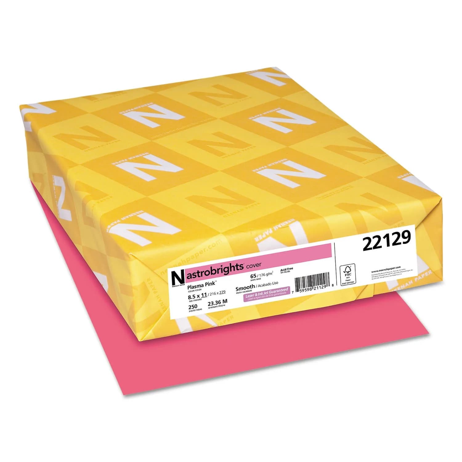 Neenah Astrobrights Printable Multipurpose Card Stock 8-1/2 x 11 Inches | Bright Colors for Creative Projects - main product image